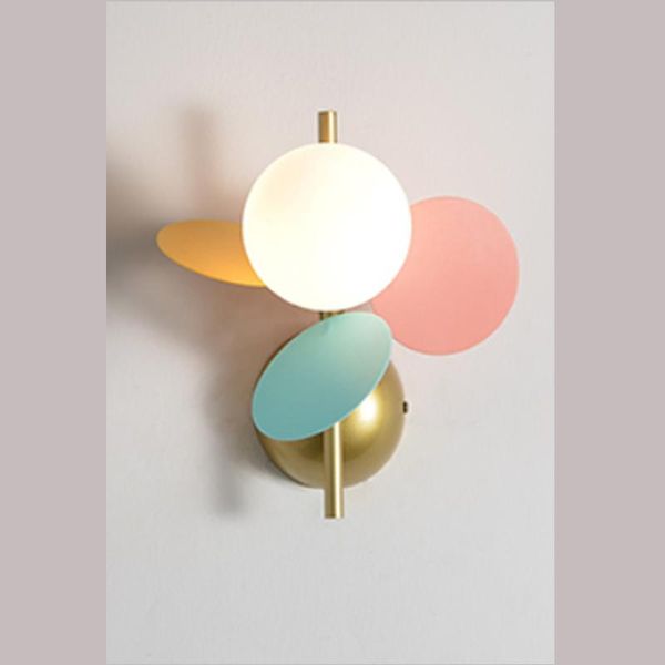 

net red children's room wall lamp nordic bedroom bedside light modern minimalist l corridor wall light decorative lamps