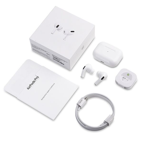 

1:1 aaaaa apple airpods pro with wireless charging case rename gps bluetooth headphones in-ear detection for cell phone pods 2 ap pro ap2 ap