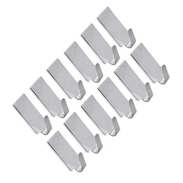 

hooks & rails nuolux 12pcs adhesive stainless steel towel racks wall for kitchen bathroom