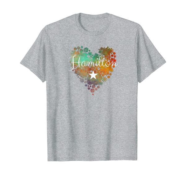 

i love hamilton heart | gift for teenage girl women t-shirt, White;black