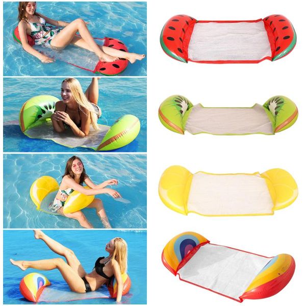 

inflatable floats & tubes swimming pool float hammock summer floating bed lounger chair water party toy air mattresses