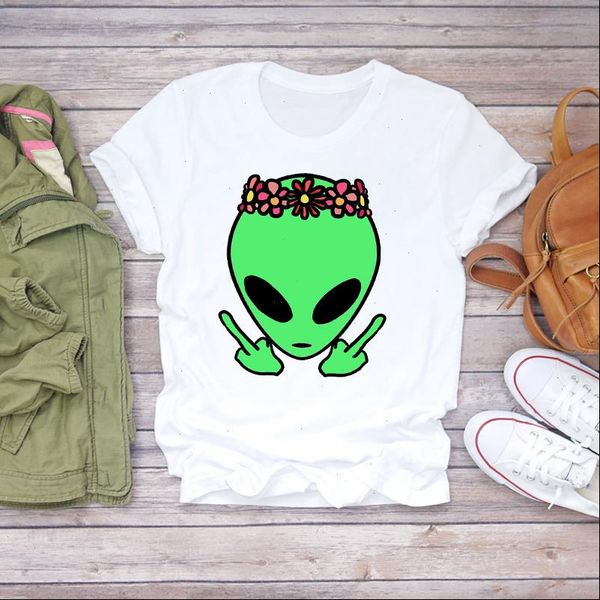 

women 2021 cartoon flower cute printing kawaii print summer shirt t shirts t graphic female ladies womens tee t shirt, White