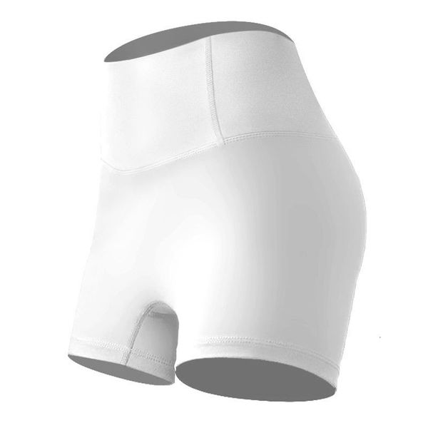 

summer yoga fitness a piece of skin-friendly liquid shorts women feel no embarrassment line high-waist-lift hip triples, White;red