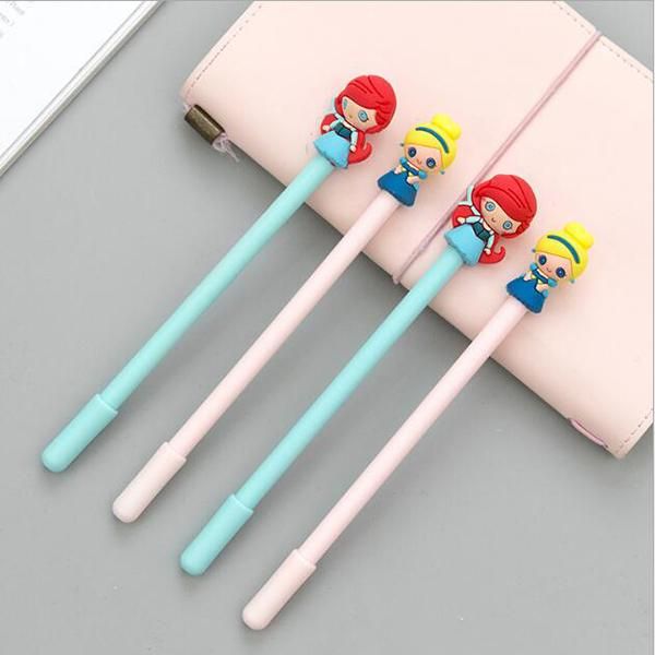 

gel pens 1pc pretty girl pen cartoon black ink 0.5mm school kids supplie ss-134