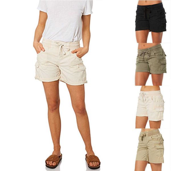 

shorts curled tooling large women's wear, White;black