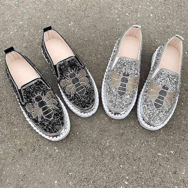 

dress shoes spring and autumn network of women's shoes red soles thick leisure versatile love student girl 9uhn, Black