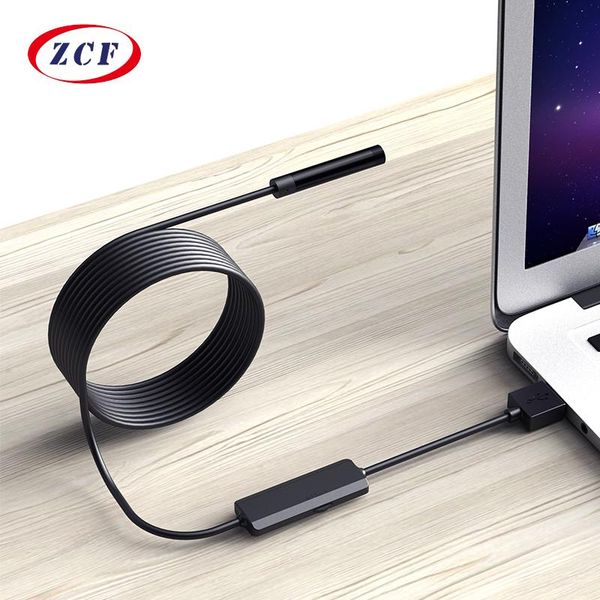 

usb 8mm lens hd 1080p 8 leds usb inspection borescope camera ip67 waterproof soft cable rigid cable for pc