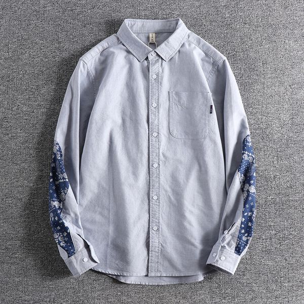 

2021 new arrival advanced design drop cashew flower stitching shirt for young men wear clothes 0556 irc7, White;black