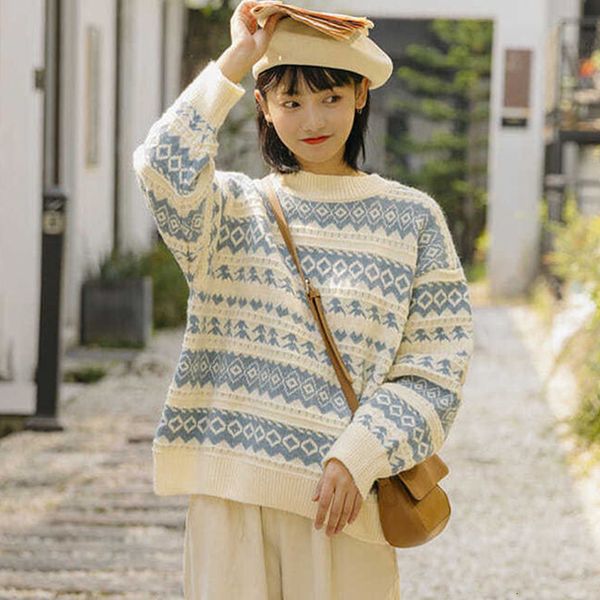 

2021 new jumper women's spring autumn long sleeve o neck geometric ladies sweaters casual pullovers korean style knitted wear w2hx, White;black
