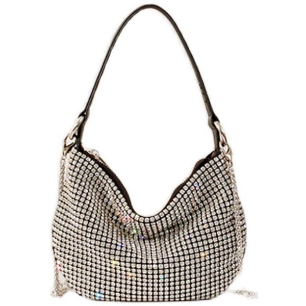 

evening bags designer women rhinestone bag biling flashing diamond full female underarm