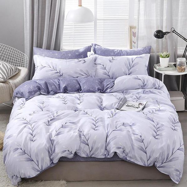 

plant / flower printed bed linens set single double  king sizes pillowcase & duvet cover sets bed cover set 3/4pcs linens