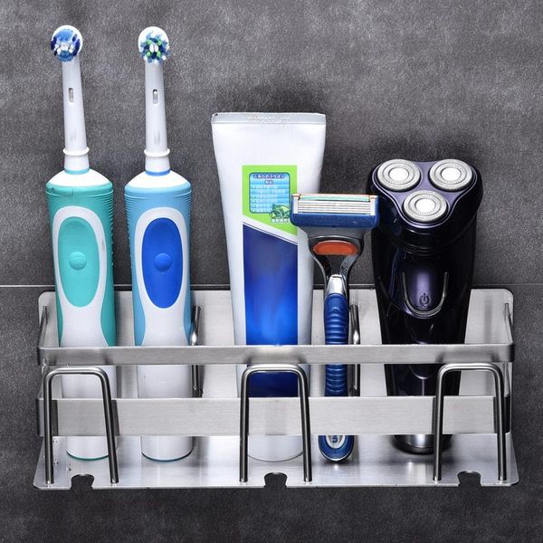 

bath accessory set premium bathroom toothbrush holder stainless steel organizer multi-function rack for electric toothbrush-30