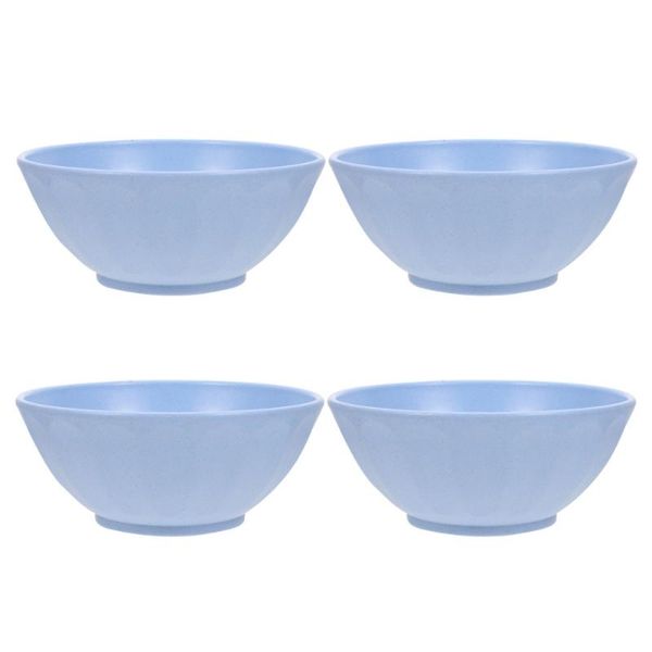 

bowls 4pcs kitchen rice wheat straw tableware noodles serving