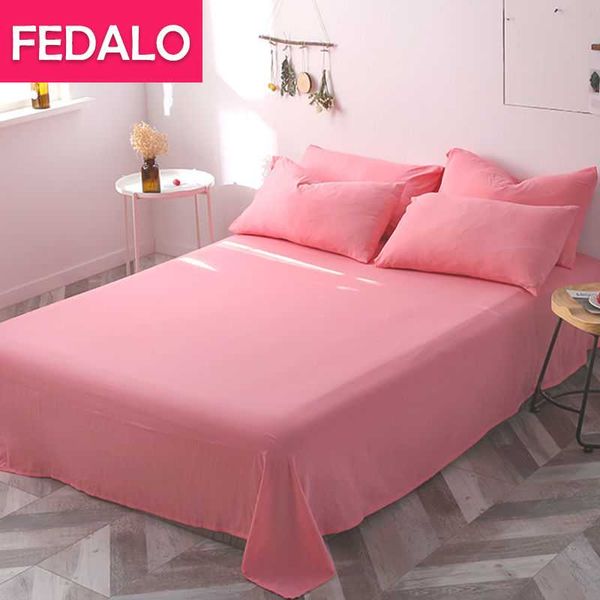 

sheets & sets pure color washed cotton bed sheet single student dormitory female