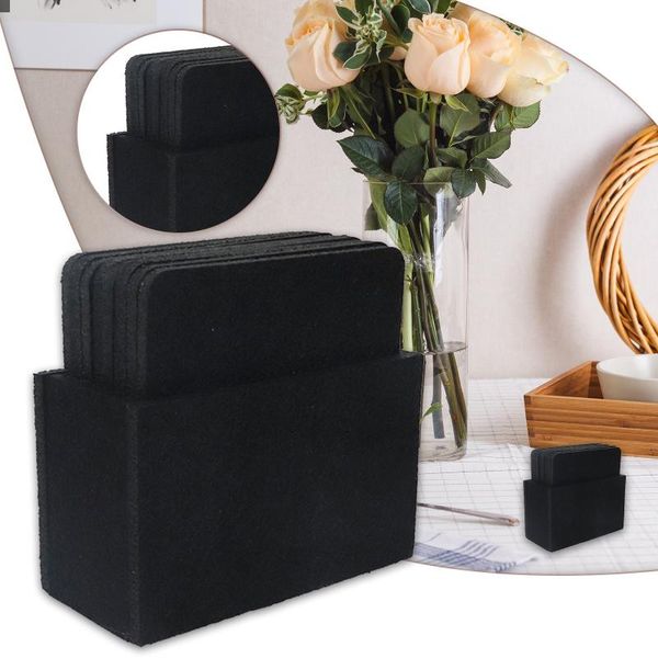 

mats & pads 12pcs felt drink set with holder modern decorative coasters table for drinks absorbent