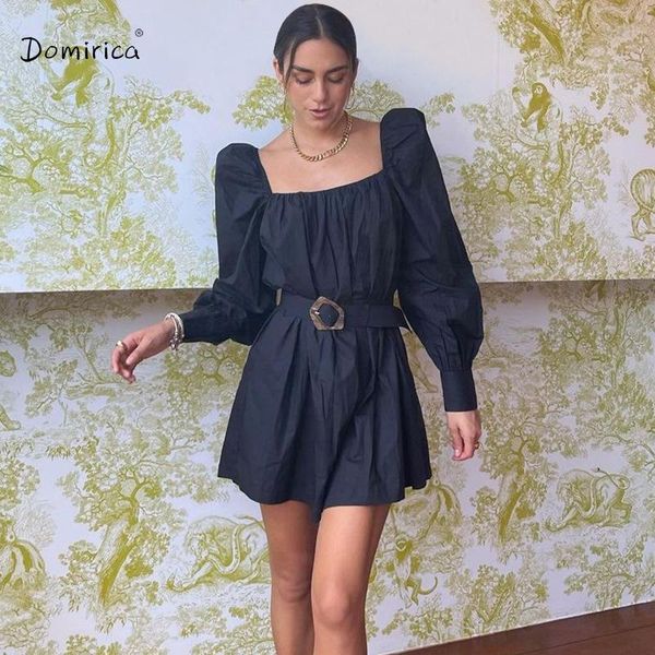 

casual dresses dress women simplicity long sleeve belt slim high waist elegant office a-line vestido feminino autumn winter, Black;gray
