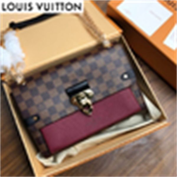 

handles bag handbags brand cross shoulder chain designer n40113 women luxury iconic bags 2uvm shoulder bags totes checkerboard single bo, Black;red