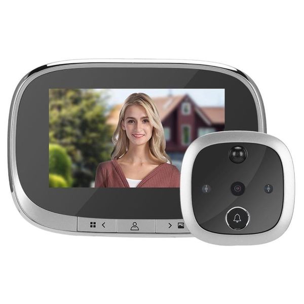 

4.3 inch lcd color screen digital doorbell smart electronic peephole night vision door video camera viewer outdoor door bell