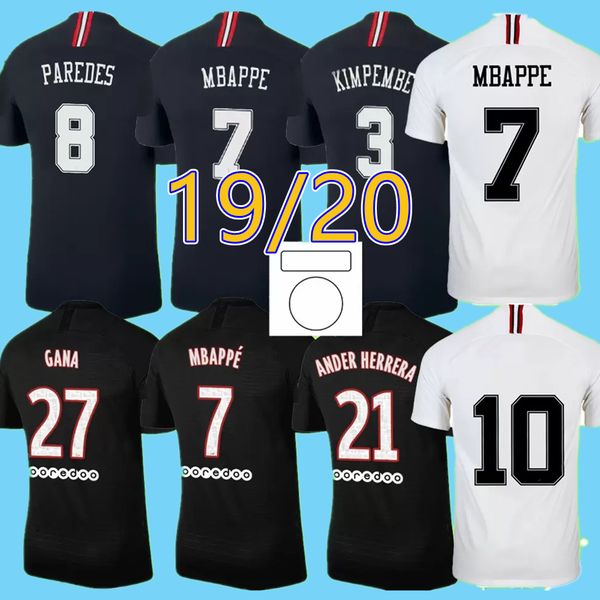 

paris jersey retro 2018 2019 2020 maillots de foot mbappe soccer jerseys icardi 18 19 20 classic vintage football shirt cavani mens fo, Black;yellow