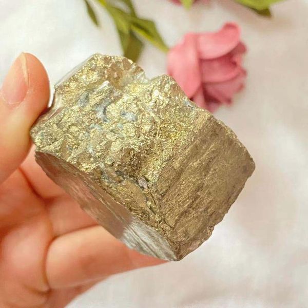 

decorative objects & figurines natural pyrite crystal quartz mineral specimen energy healing reiki