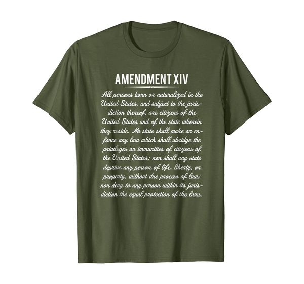 

14th amendment shirt, White;black