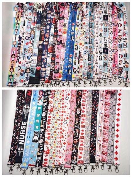

keychains doctors neck strap lanyard mobile phone charms key chain, Silver