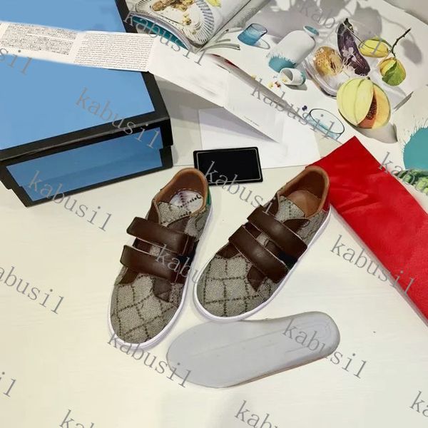 

comfort shoes kids leather brown velcro flat sneakers eu 24-35, Black;red