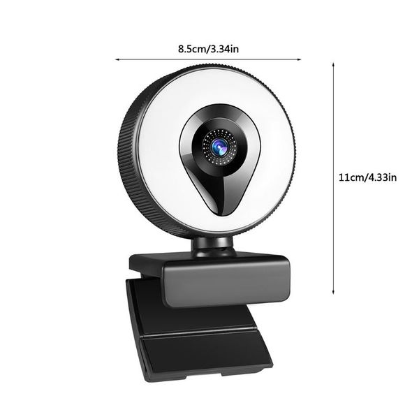 

webcams 1080p 4kautofocus webcam computer web camera 3 light mode mic 360Â°rotate live broadcast beauty for online streaming cam