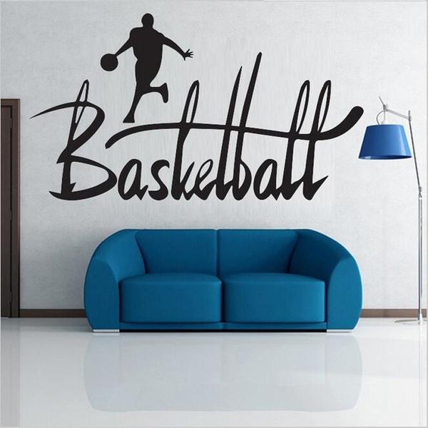 

wall stickers basketball boy sports bedroom living room decal decoration pvc sticker decals for ball player nursery
