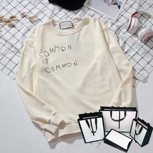 

men women fashion hoodies 19fw pullovers mens sweatshirts trendy letters printed long sleeve clothes m-2xl 6 styles, Black