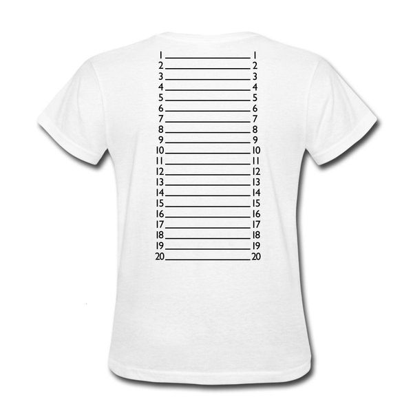 

hair length check marker women's t-shirt fashion brand clothing cute t shirts short sleeve camiseta feminina ing, White