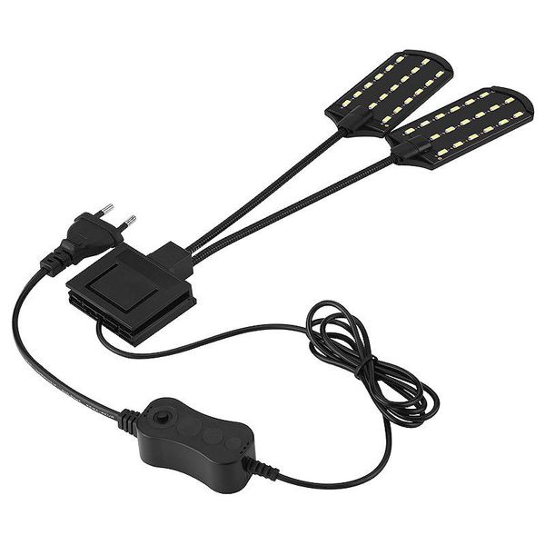 

aquariums lighting xd-eu plug aquarium led 220v waterproof clip-on lamp 15w light plants grow white color