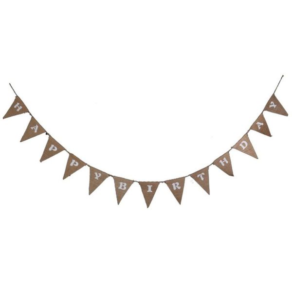 

party decoration hessian bunting banner birthday