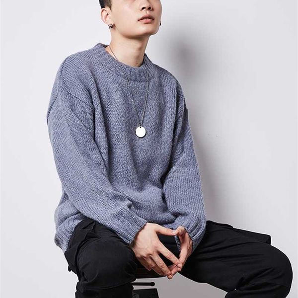 

personalized men sweater regular long sleeve round neck customize advertising sweater a292 blue red black 211018, White;black