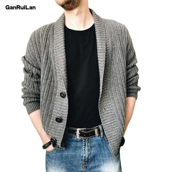 

men's sweaters single breasted v collar kintted cardigan sweater outerwear trendy handsome mens knitwear spring autumn clothing b01089, White;black