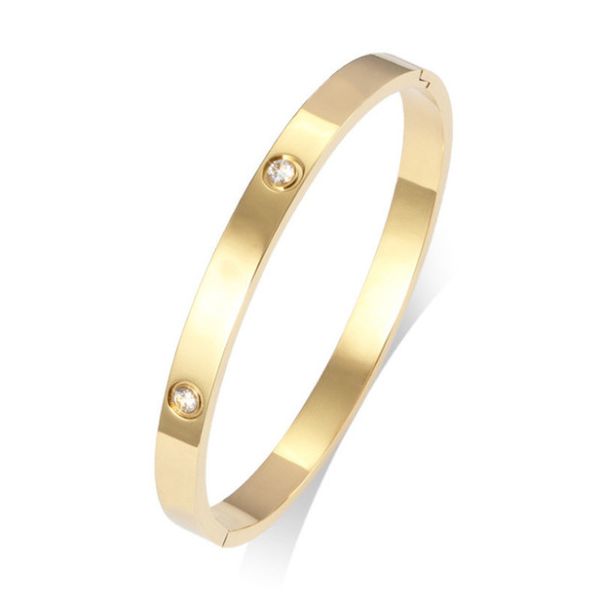 

bracelets designer gold for girl screw custom cuff bangle women men snap open fashion stainless steel jewelry no screwdriver charm simple le, Golden;silver