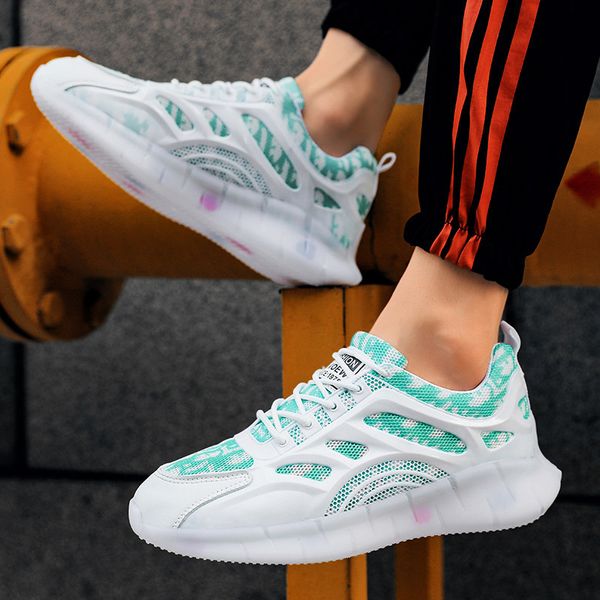 

popcorn sports breathable soft soled running men's summer daddy sho fashion men, Black