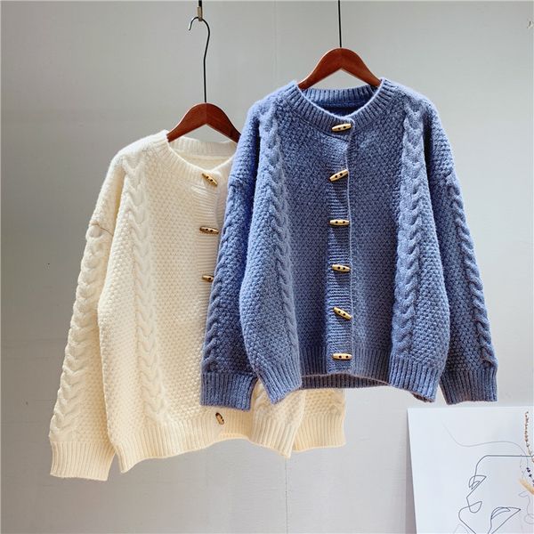 

2021 new autumn v-neck long sleeve pure color warm sweater poncho winter casual women cardigans pull femme w3s7, White;black