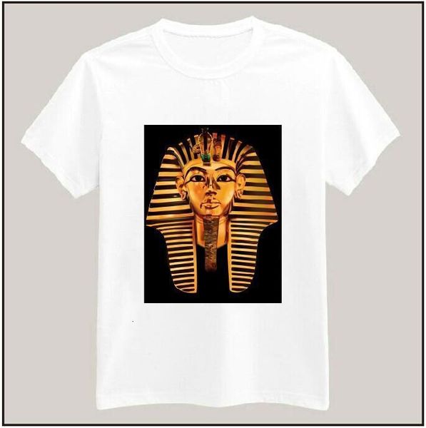

egyptian pharaoh print tshirt for men women cotton casual shirt white tees big size s-xxxl drop ship tz155-94