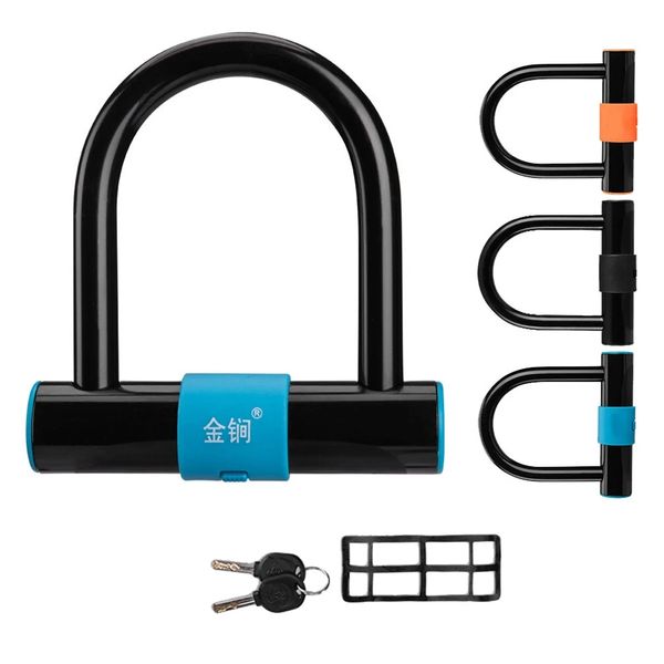 Сильная безопасность U-Form Lock Anti-Theft Bike Bicycle Block Аксессуары для MTB Road Bike Мотоцикл