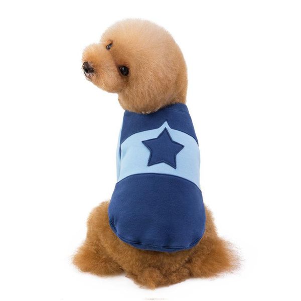 

dog apparel clothes for small dogs xs-l chihuahua winter clothing vest star pattern puppy coat pet