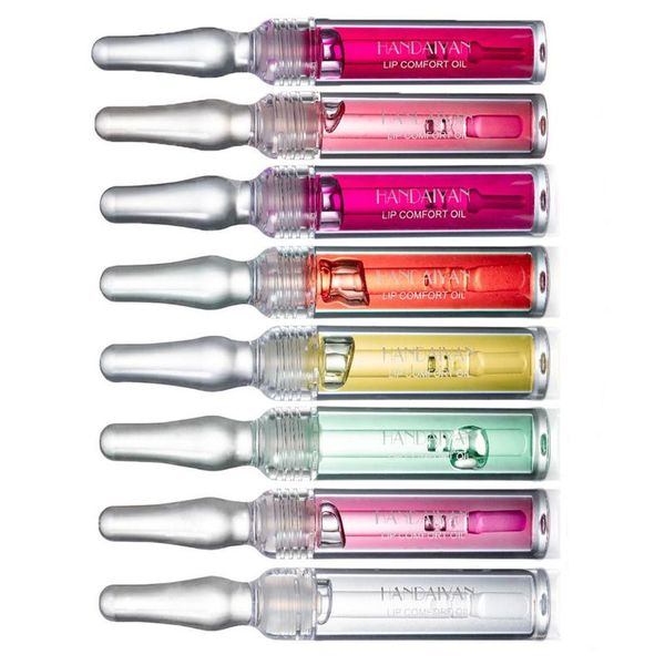 

lip gloss 8pcs transparent care repair chapped small ampoule oil hydrating glaze