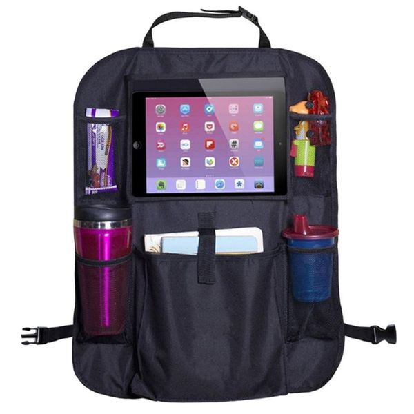 

car organizer backseat storage vehicle seat back protective bag with pockets f-