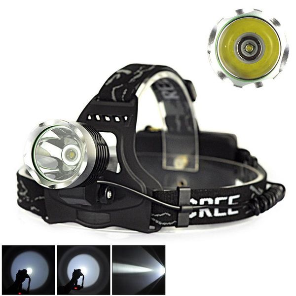 

headlight 3000lm t6 led headlamp zoom torch head adjustable head lamp 18650 battery front light camping equipment fa
