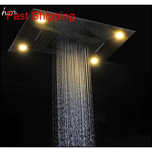 

modern shower set desigh 600*800mm remote control color change led embed ceiling shower head qylwha toys2010