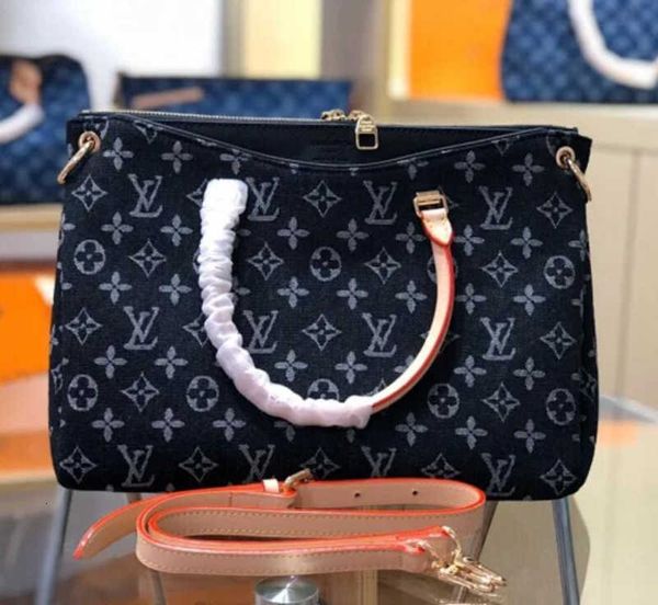 

bag brand designer luxury m40906 new fashion denim printed handbag handbag handbags iconic handles body shoulder bags totes cross clutch