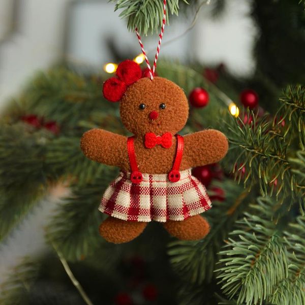 

christmas decorations merry gingerbread man pendant ornaments tree hanging decoration party friends gift supplies