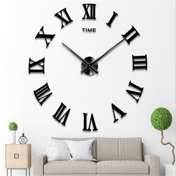 

wall clocks modern quartz watch acrylic mirror clock diy sticker still life living room home furnishing decoration