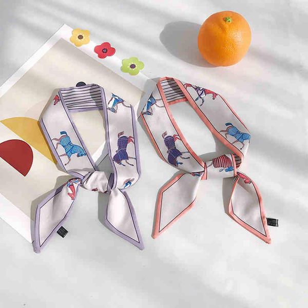 

j1308 simplicity horse shape pointed scarf fine ribbon hairband, Silver