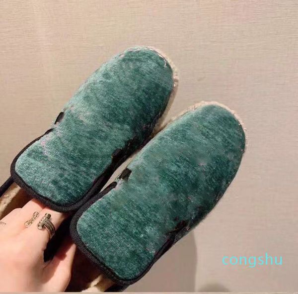 

designer luxury slippers classic fashion women genuine leather flat mules shoe men slipper leather fur slipperss metal chain 1, Black
